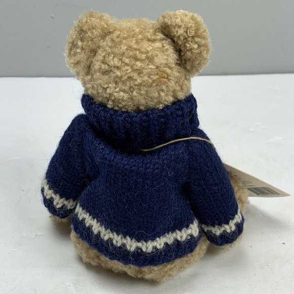NWT Boyds Bears Breezy T Frostman 91522 Snowman Sweater 1999 Jointed Teddy 9 in - Picture 4 of 6